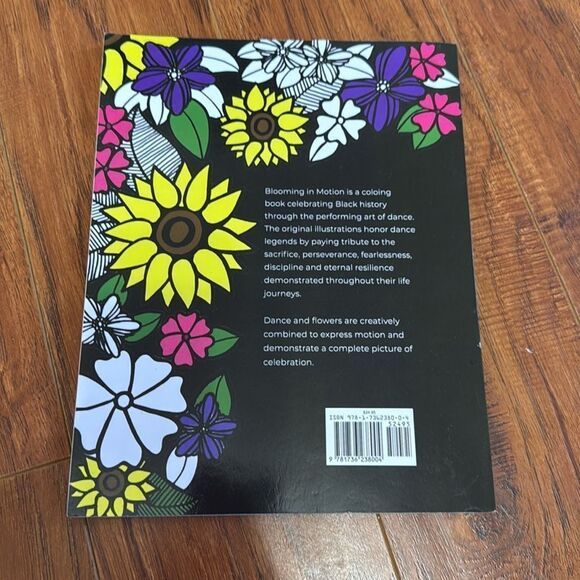 NWT Blooming in Motion Coloring Book Amber Barbee Pickens Black History - Picture 6 of 6